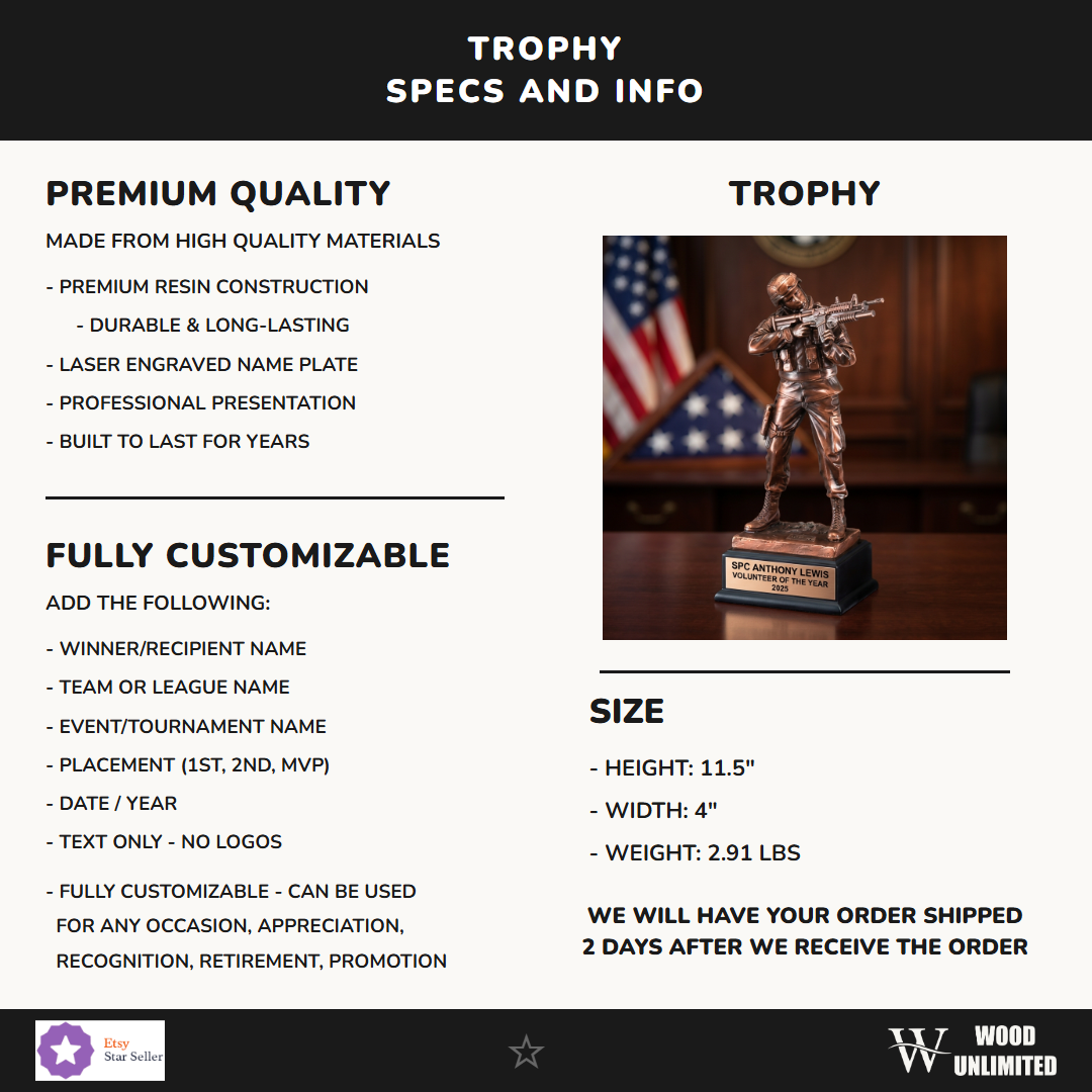Victory Resin Award 11.5"