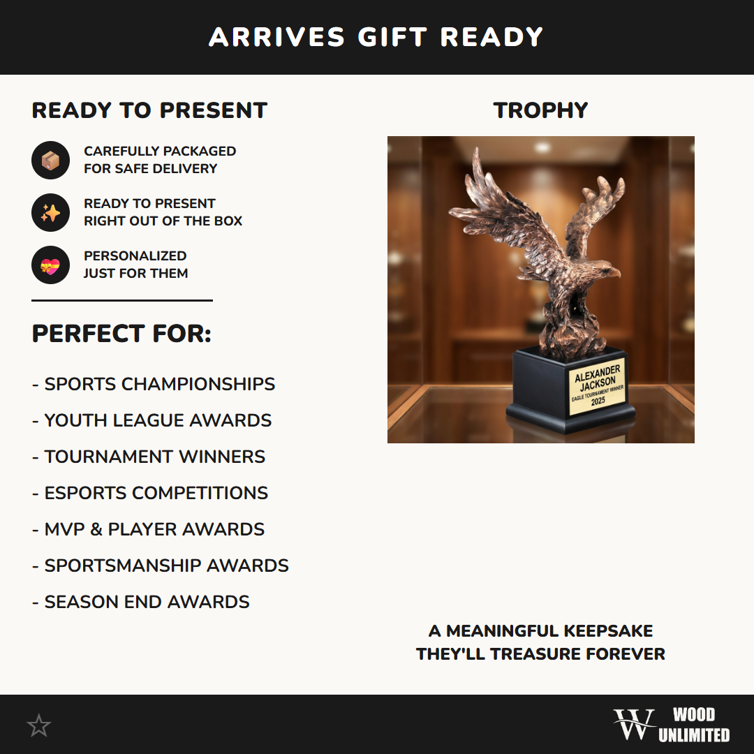 Personalized | Eagle Award | Custom Engraved | Eagle Trophy | Patriotic Award | Military Recognition | Corporate Gift | Engraved Award