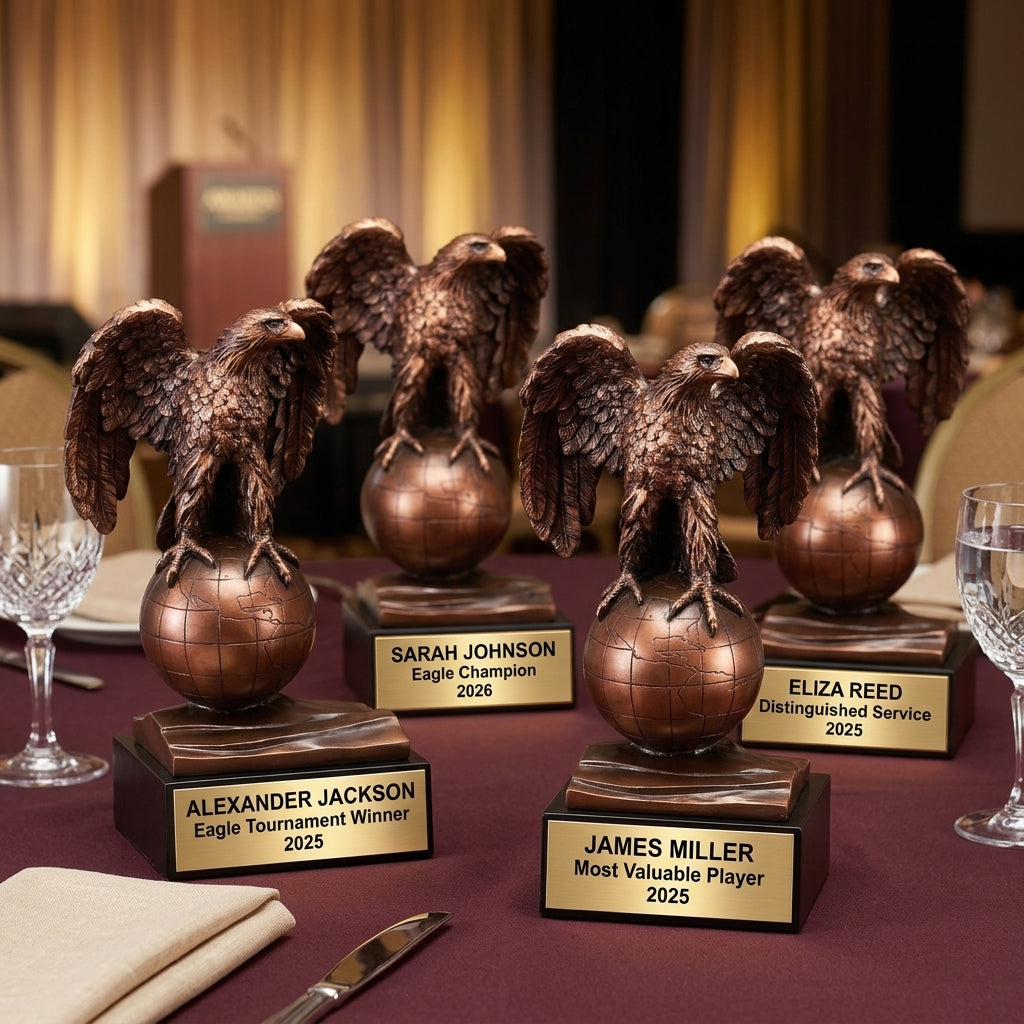 Personalized | Patriotic Award | Custom Engraved | Eagle Trophy | Personalized Award | Engraved Gift | Military | Leadership | Corporate - View 6