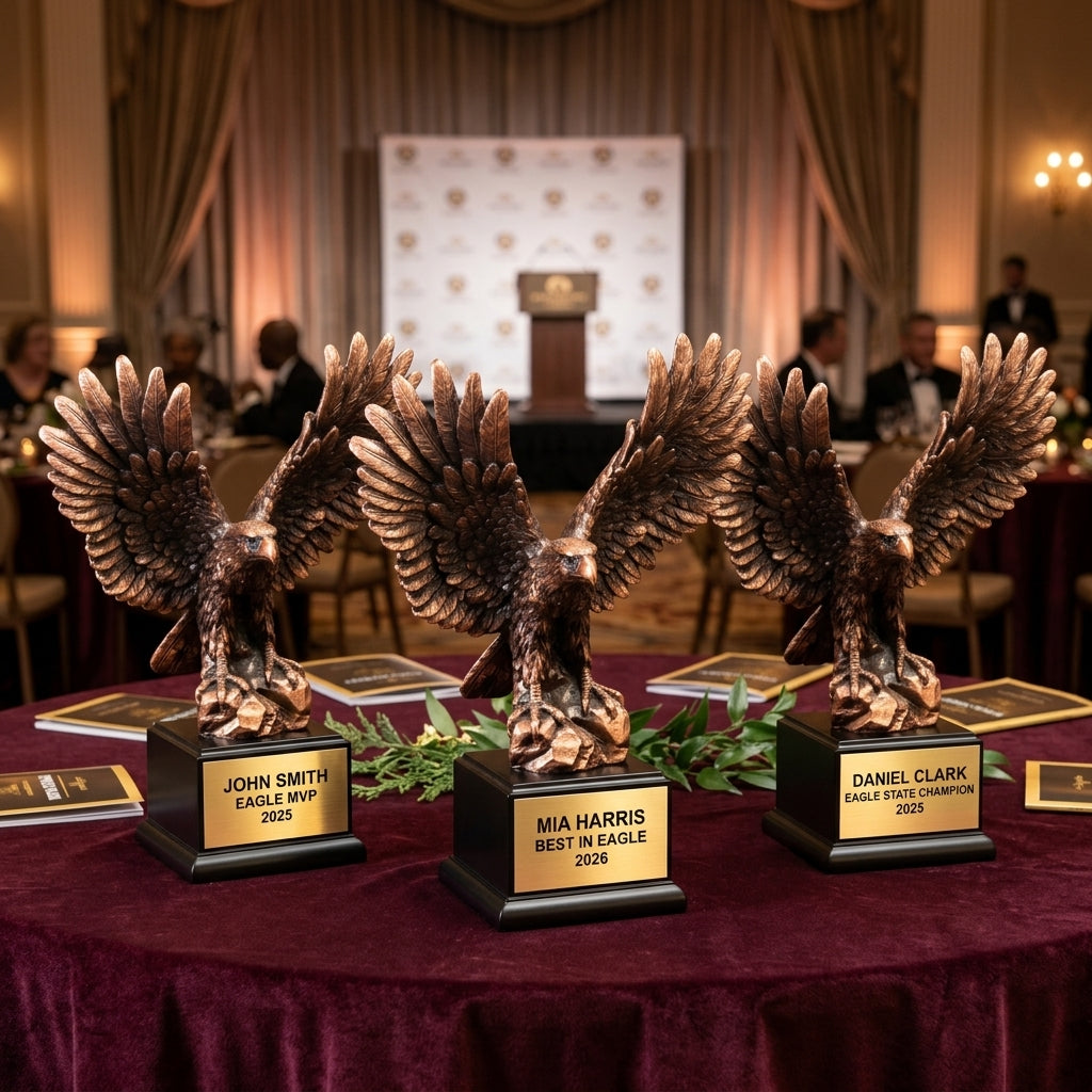 Personalized | Eagle Award | Custom Engraved | Eagle Trophy | Custom Eagle | Engraved Award | Patriotic Gift | Military Award - View 6