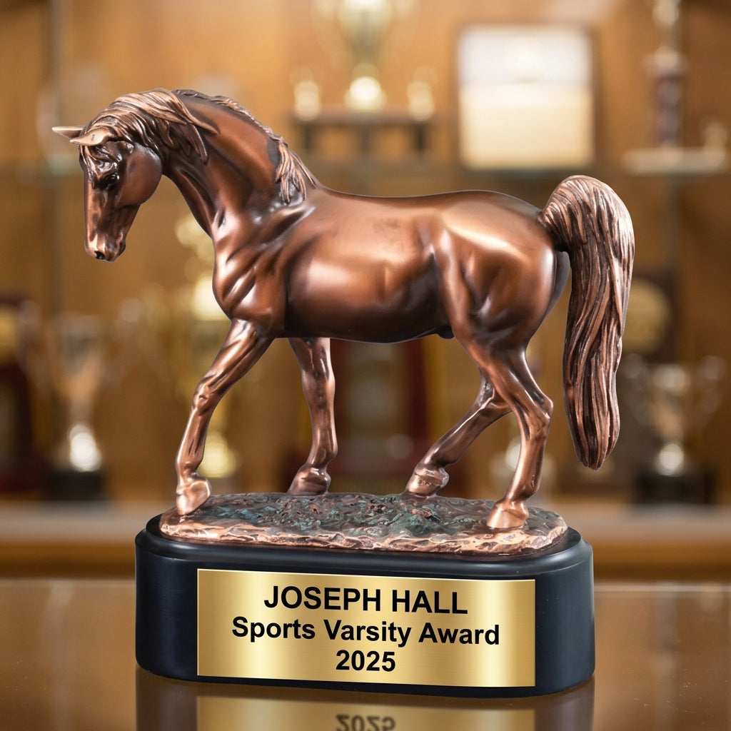 Personalized | Equestrian Award | Custom Engraved | Horse Trophy | Tennessee Walker | Personalized Horse | Engraved Trophy | Rider Gift - View 1