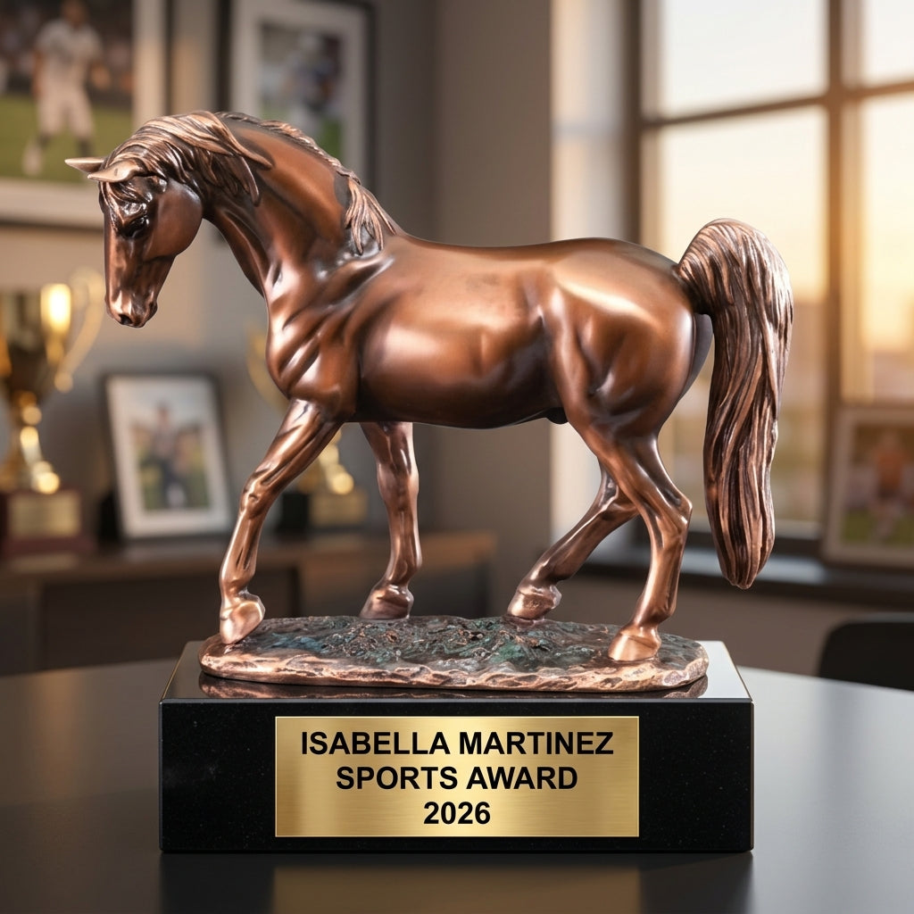 Personalized | Equestrian Award | Custom Engraved | Horse Trophy | Tennessee Walker | Personalized Horse | Engraved Trophy | Rider Gift - View 5
