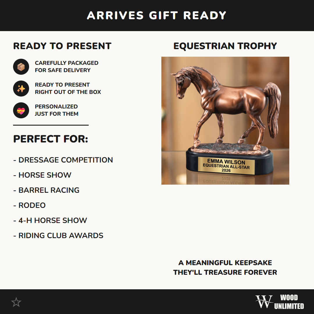 Personalized | Equestrian Award | Custom Engraved | Horse Trophy | Personalized Horse | Riding Award | Horse Show | Trainer Gift