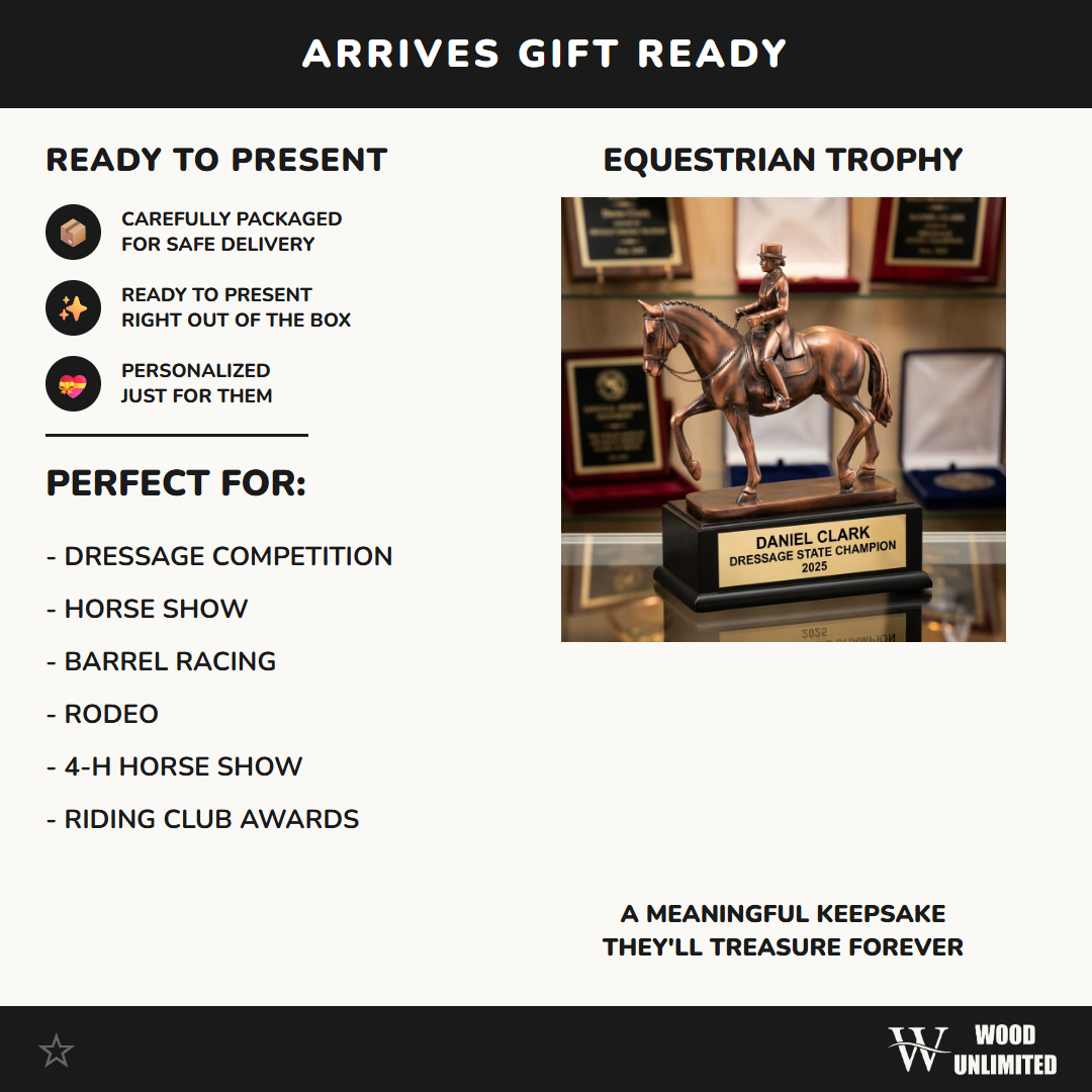 Personalized | Dressage Award | Custom Engraved | Dressage Trophy | Equestrian Award | Horse Riding | Engraved | Show Award | Rider Gift