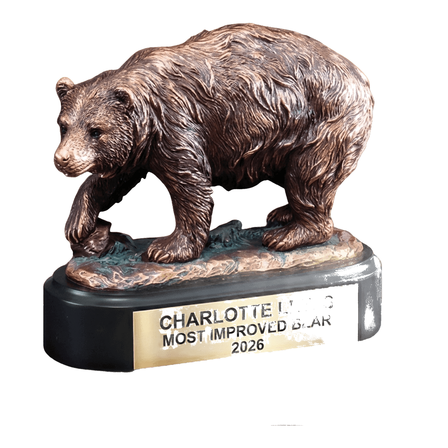 Personalized | Bear Award | Custom Engraved | Bear Trophy | Engraved Award | Custom Bear | Wildlife Trophy | Personalized Gift
