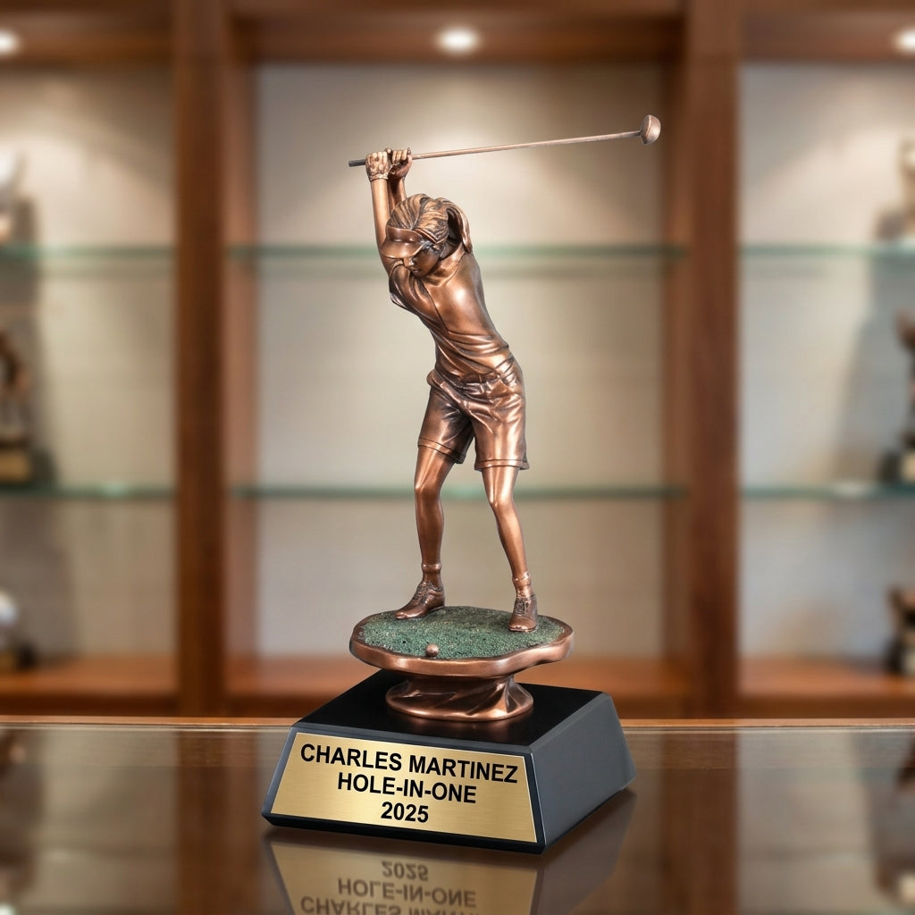 Personalized | Golf Award | Custom Engraved | Golf Trophy | Female Golfer | Personalized Award | Tournament Prize | Women's Golf - View 3