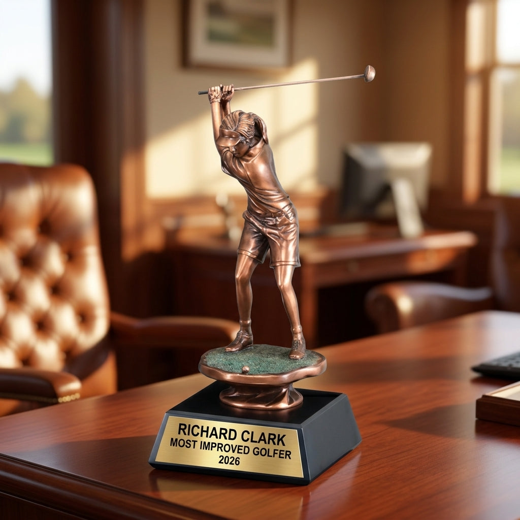 Personalized | Golf Award | Custom Engraved | Golf Trophy | Female Golfer | Personalized Award | Tournament Prize | Women's Golf - View 4
