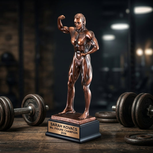 Bodybuilding Award Trophy | Personalized | Custom Engraved | Fitness Competition | Physique Champion | Gift for Bodybuilder - View 2