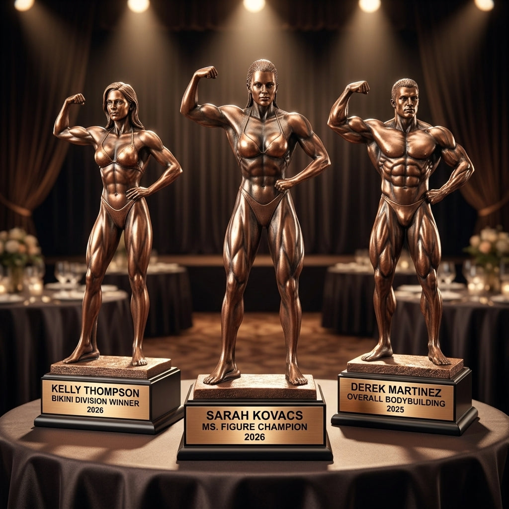 Bodybuilding Award Trophy | Personalized | Custom Engraved | Fitness Competition | Physique Champion | Gift for Bodybuilder - View 6