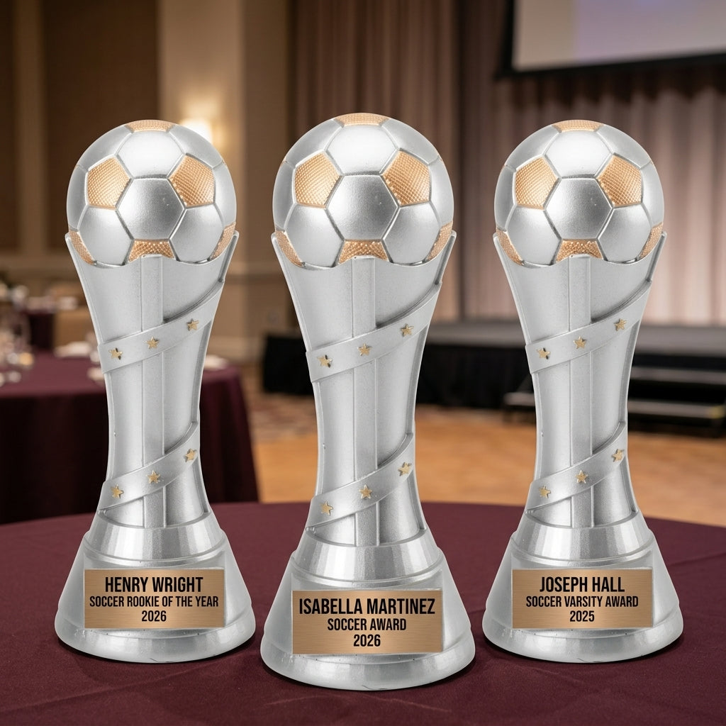 Soccer Trophy Award | Personalized | Custom Engraved | Soccer Gift | Team Award | MVP | Youth Soccer | Tournament Trophy - View 6
