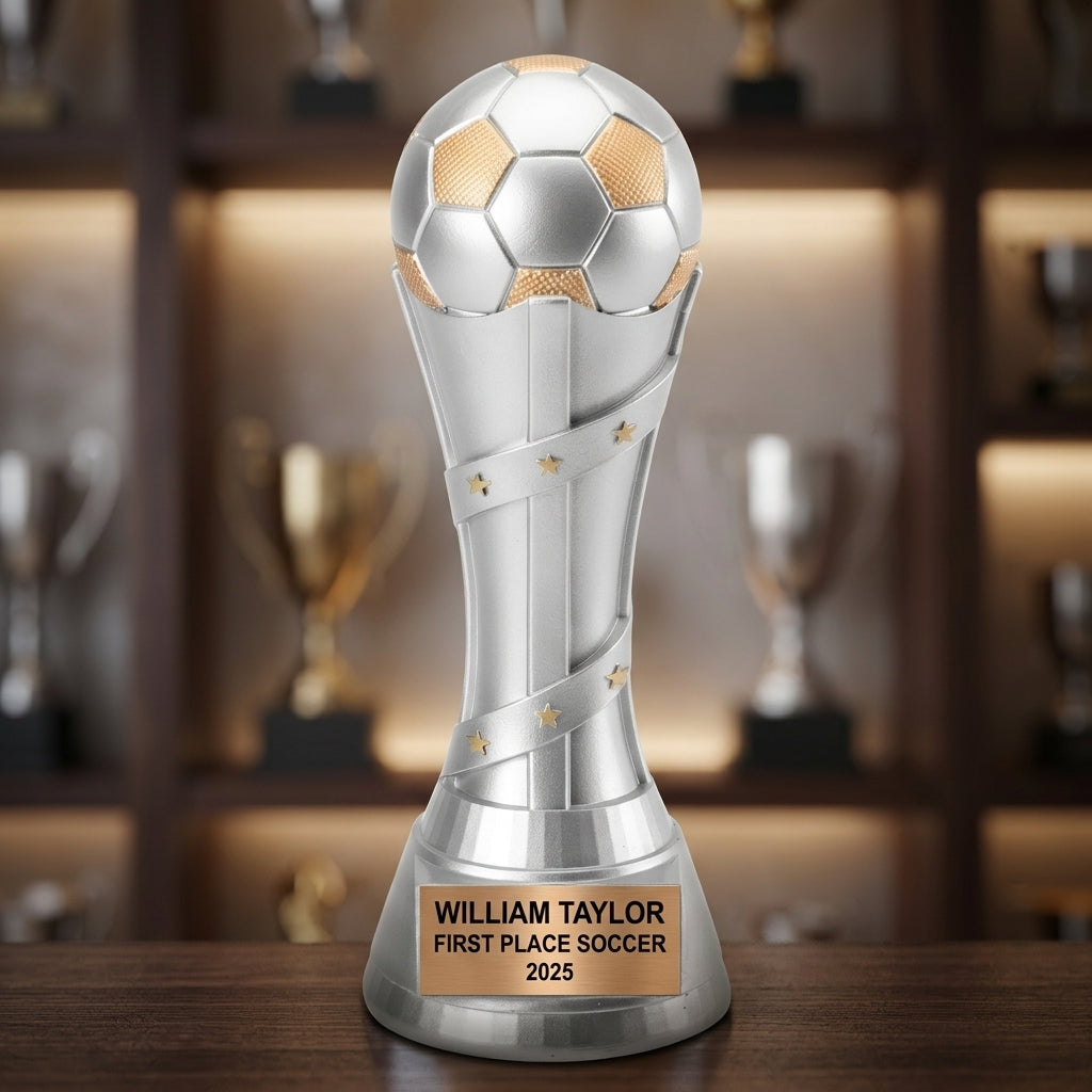 Soccer Trophy Award | Personalized | Custom Engraved | Soccer Gift | MVP Award | Soccer Coach Gift | Team Award | Soccer Tournament - View 4