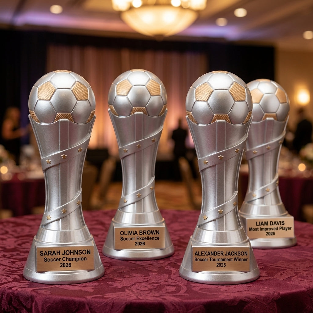 Soccer Trophy Award | Personalized | Custom Engraved | Soccer Gift | MVP Award | Soccer Coach Gift | Team Award | Soccer Tournament - View 6