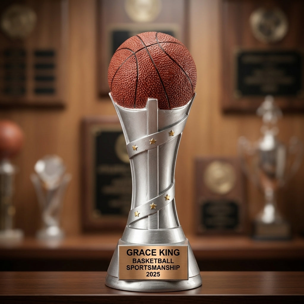Basketball Trophy Award | Personalized Gift | Custom Engraved | Basketball Awards | Team Gifts | Player Trophy - View 3