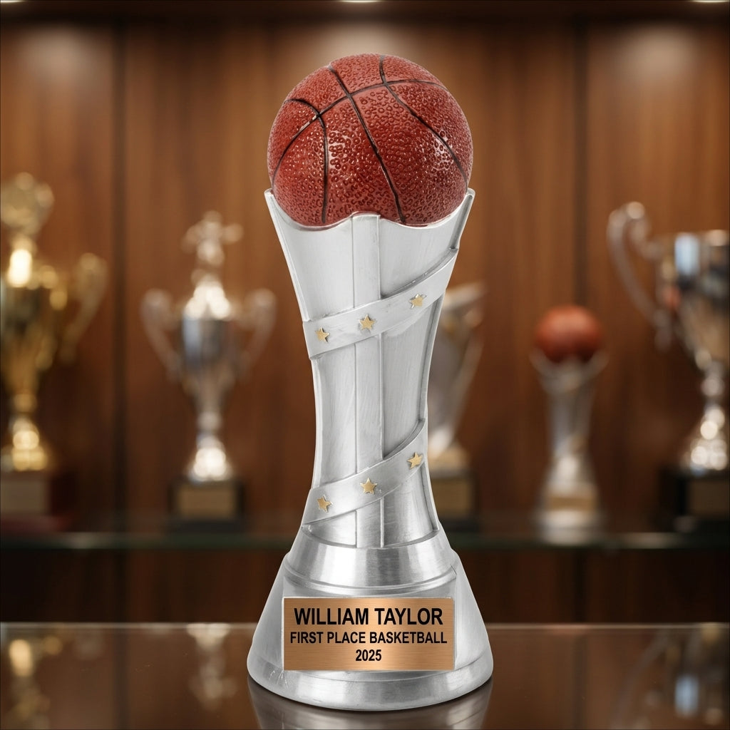 Basketball Trophy Award | Personalized | Custom Engraved | Basketball Gift | Team Award | Coach Gift | Basketball Tournament Award - View 1
