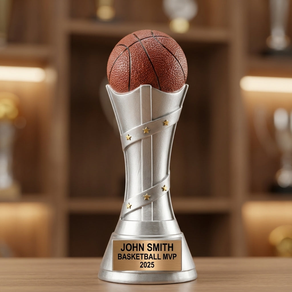 Basketball Trophy Award | Personalized | Custom Engraved | Basketball Gift | Team Award | Coach Gift | Basketball Tournament Award - View 4