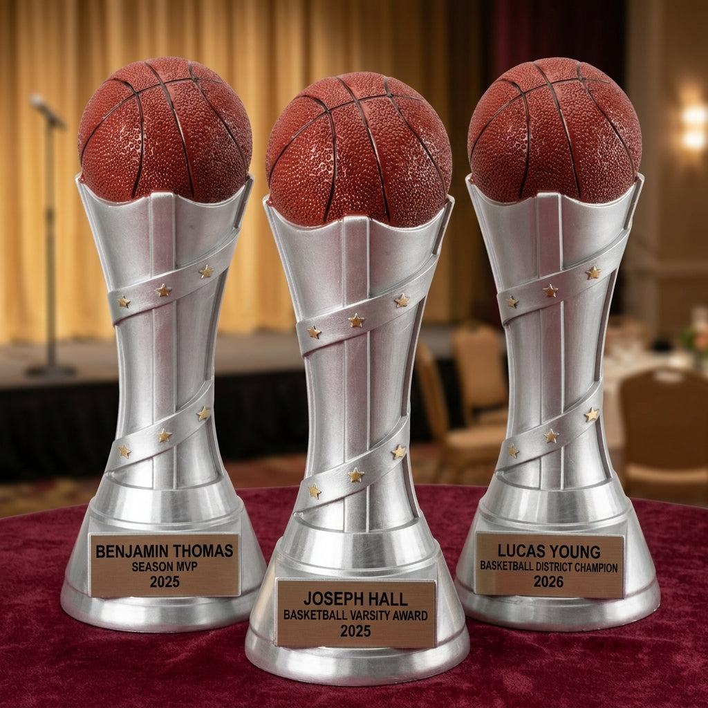Basketball Award Trophy | Personalized Basketball Gift | Custom Engraved | Basketball Coach Gift | Basketball Team Award | End of Season - View 6