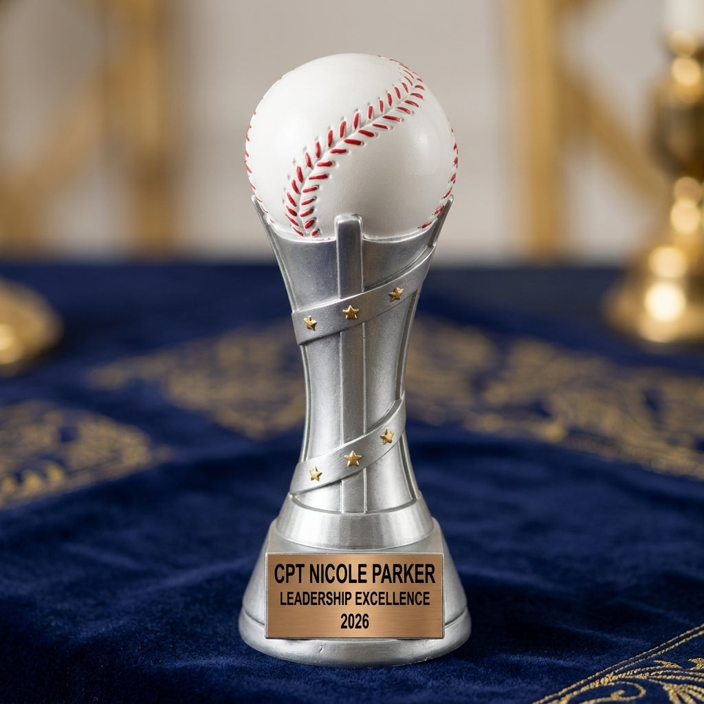 Baseball Award Trophy | Personalized | Custom Engraved | Baseball MVP | Team Award | Little League Trophy - View 2