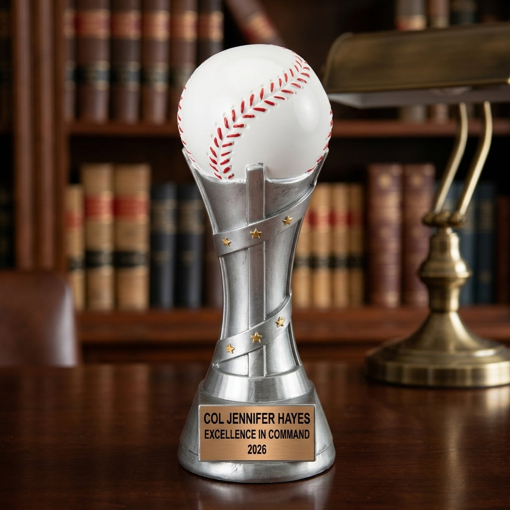 Baseball Award Trophy | Personalized | Custom Engraved | Baseball MVP | Team Award | Little League Trophy - View 3