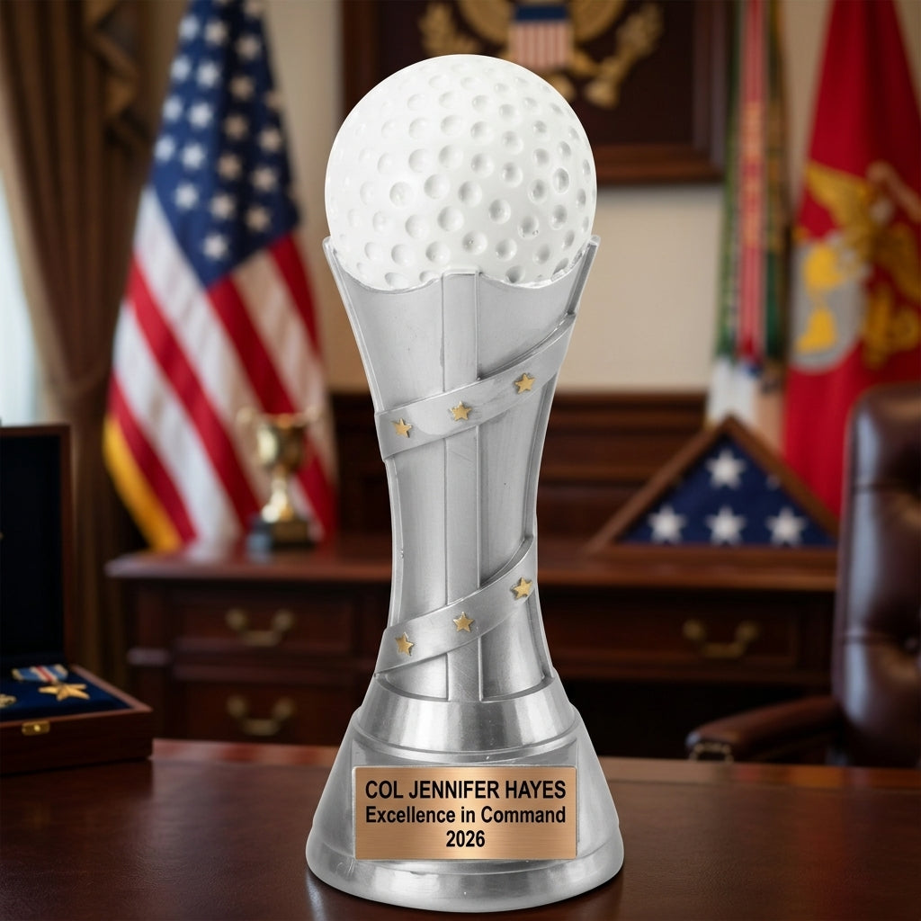 Golf Award Trophy | Personalized | Custom Engraved | Champion | Tournament Gift | Hole in One | Golf Gift | Engraved Trophy - View 1