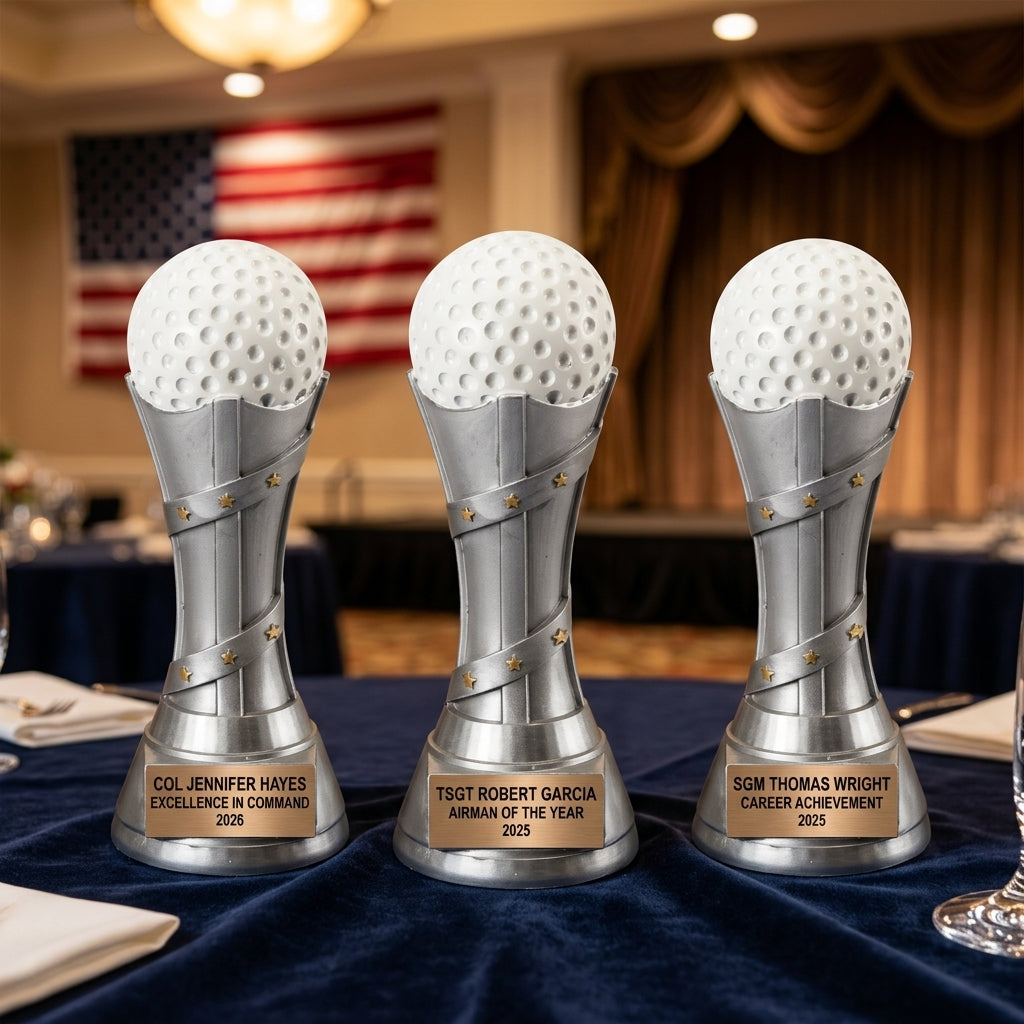 Golf Award Trophy | Personalized | Custom Engraved | Champion | Tournament Gift | Hole in One | Golf Gift | Engraved Trophy - View 6