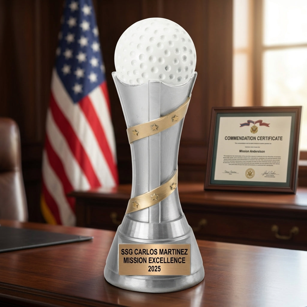 Golf Trophy Award | Personalized | Custom Engraved | Golf Tournament Prize | Champion Award | Golf Gift | Personalized Golf Award - View 1