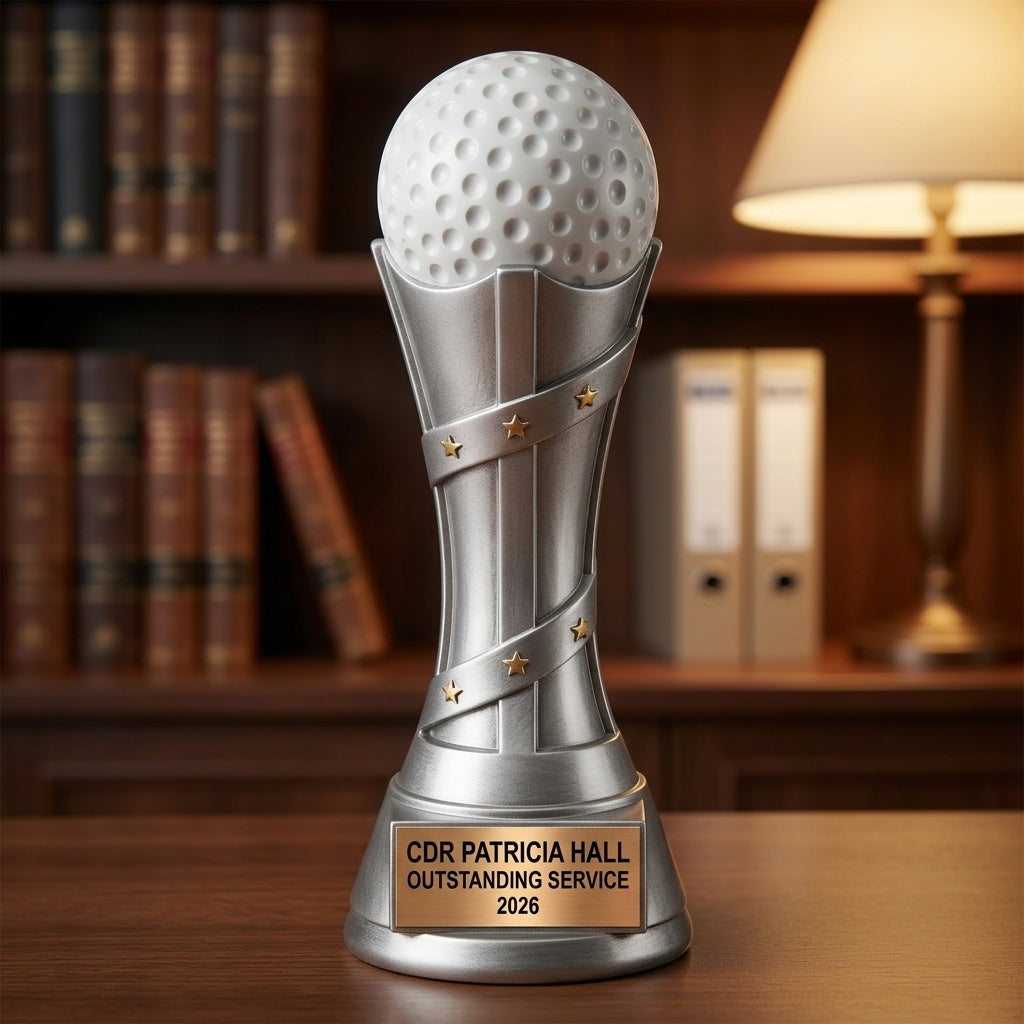 Golf Trophy Award | Personalized | Custom Engraved | Golf Tournament Prize | Champion Award | Golf Gift | Personalized Golf Award - View 3