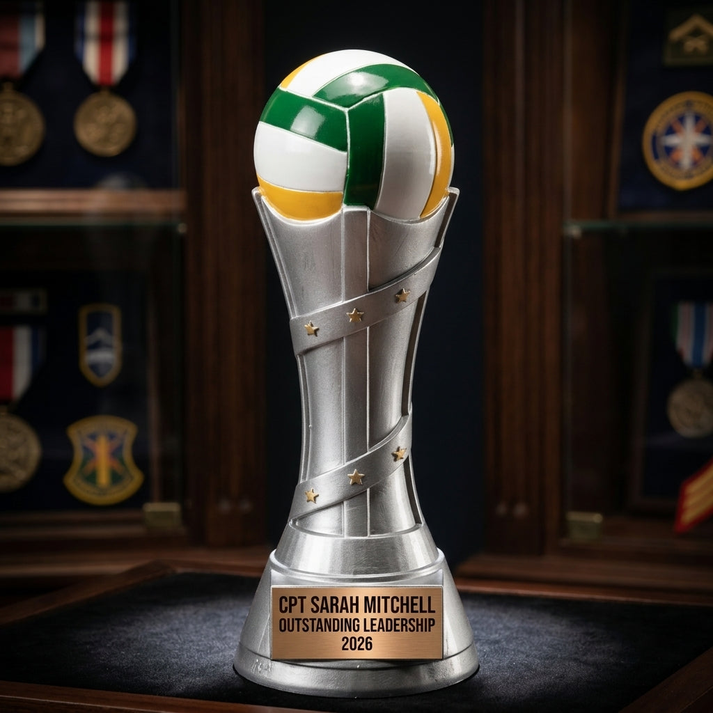 Volleyball Trophy Award | Personalized Gift | Custom Engraved | Volleyball MVP | Tournament Champion | Best Setter Award - View 4