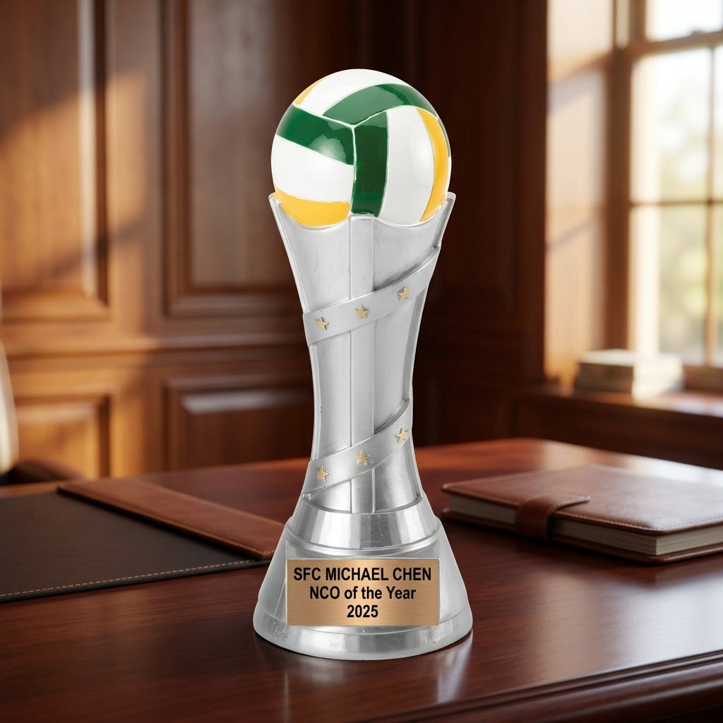 Volleyball Trophy Award | Personalized Gift | Custom Engraved | Volleyball MVP | Tournament Champion | Best Setter Award - View 5