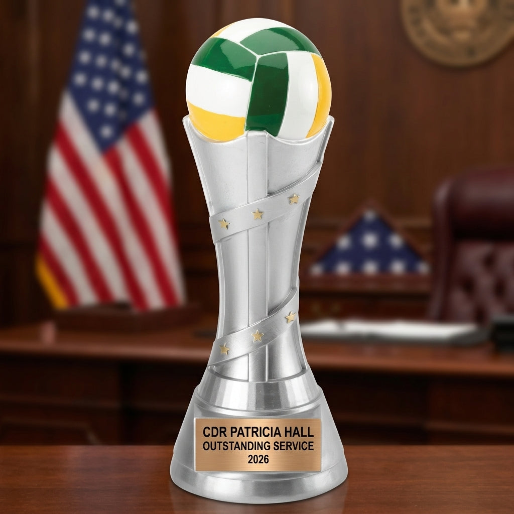 Volleyball Trophy Award | Personalized | Custom Engraved | Volleyball Gift | MVP Award | Team Award | Volleyball Gifts - View 1