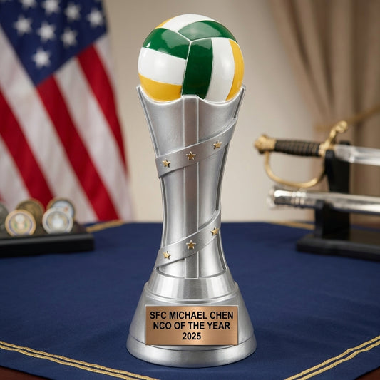 Volleyball Trophy Award | Personalized | Custom Engraved | Volleyball Gift | MVP Award | Team Award | Volleyball Gifts - View 2