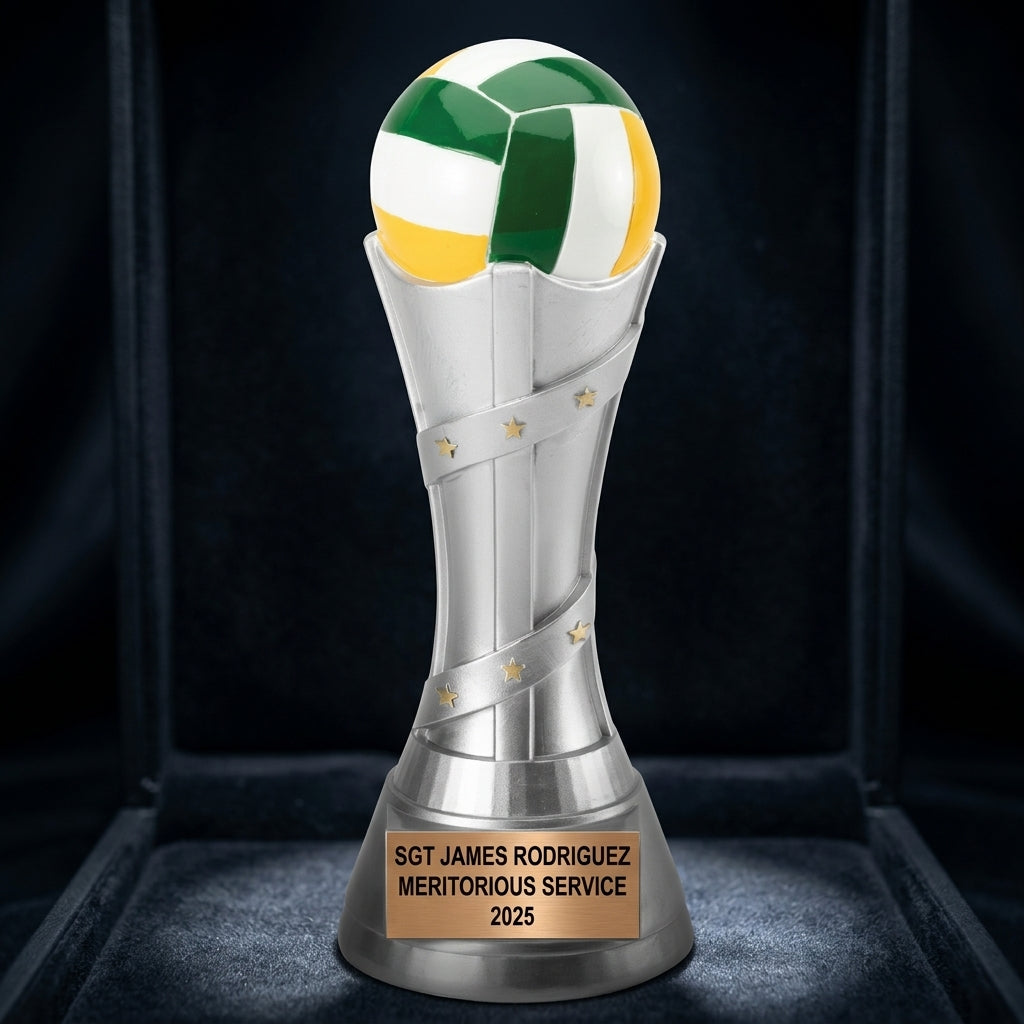 Volleyball Trophy Award | Personalized | Custom Engraved | Volleyball Gift | MVP Award | Team Award | Volleyball Gifts - View 4