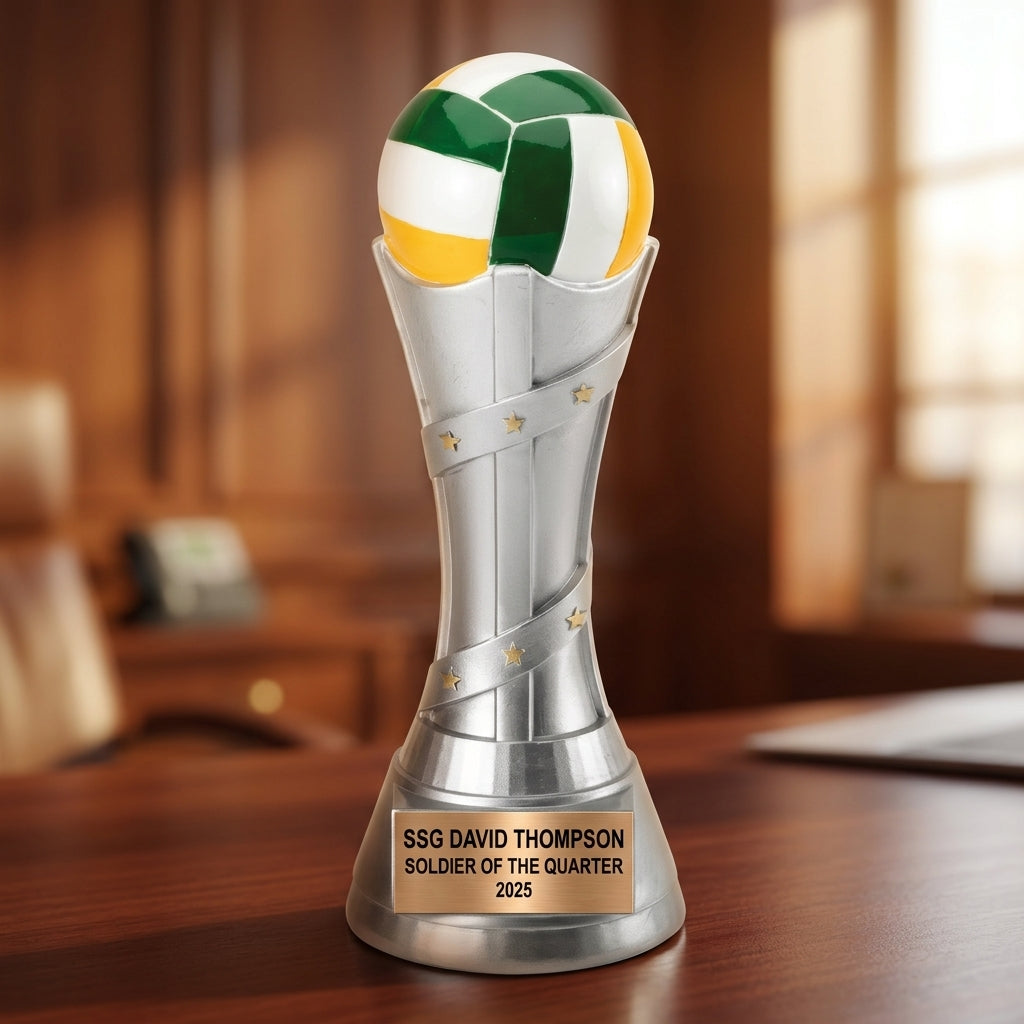 Volleyball Trophy Award | Personalized | Custom Engraved | Volleyball Gift | MVP Award | Team Award | Volleyball Gifts - View 5