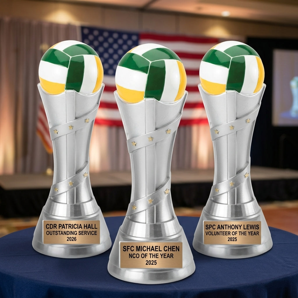 Volleyball Trophy Award | Personalized | Custom Engraved | Volleyball Gift | MVP Award | Team Award | Volleyball Gifts - View 6
