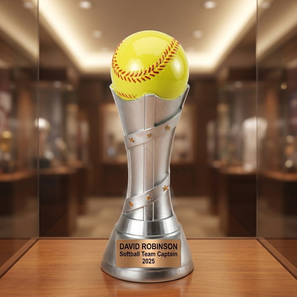 Softball Award Trophy | Personalized | Custom Engraved | Victory Tower Series | Softball Gift - View 1