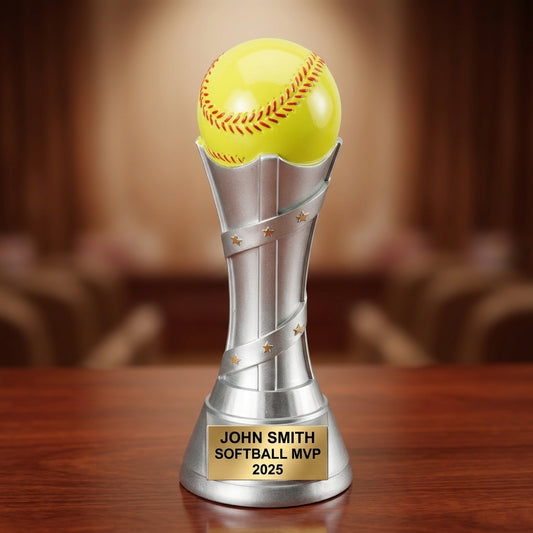 Personalized | Softball Award | Custom Engraved | Softball Trophy | Team Award | MVP Gift | Coach Appreciation | Youth League - View 2