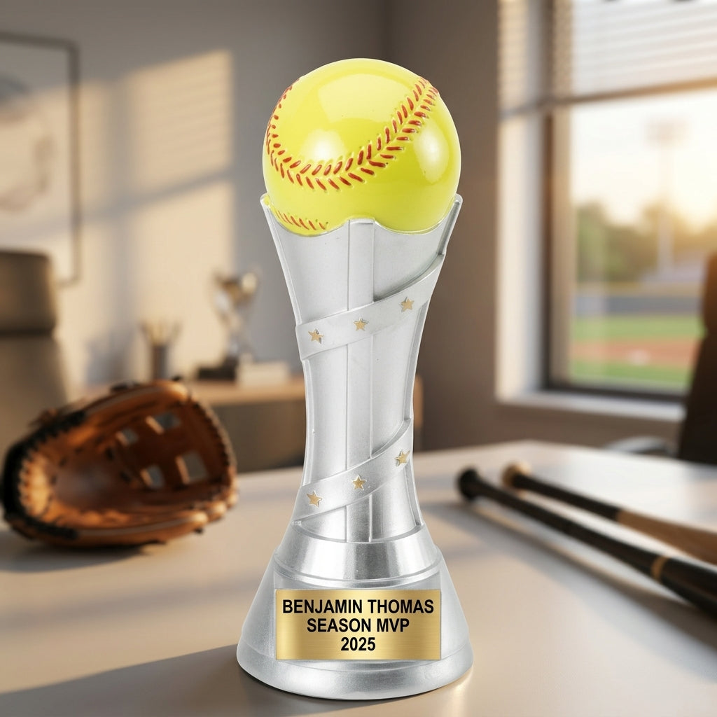 Personalized | Softball Award | Custom Engraved | Softball Trophy | Team Award | MVP Gift | Coach Appreciation | Youth League - View 5