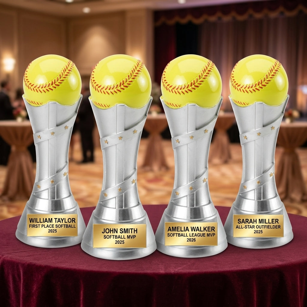Personalized | Softball Award | Custom Engraved | Softball Trophy | Team Award | MVP Gift | Coach Appreciation | Youth League - View 6