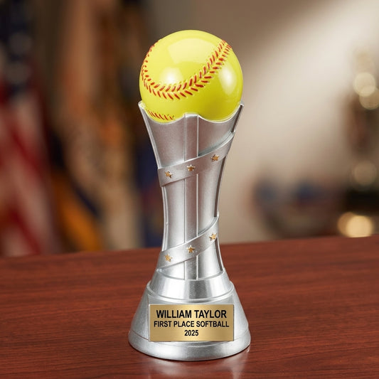 Personalized | Softball Award | Custom Engraved | Softball Trophy | Personalized Award | Engraved Gift | Team Champion | MVP Award - View 2
