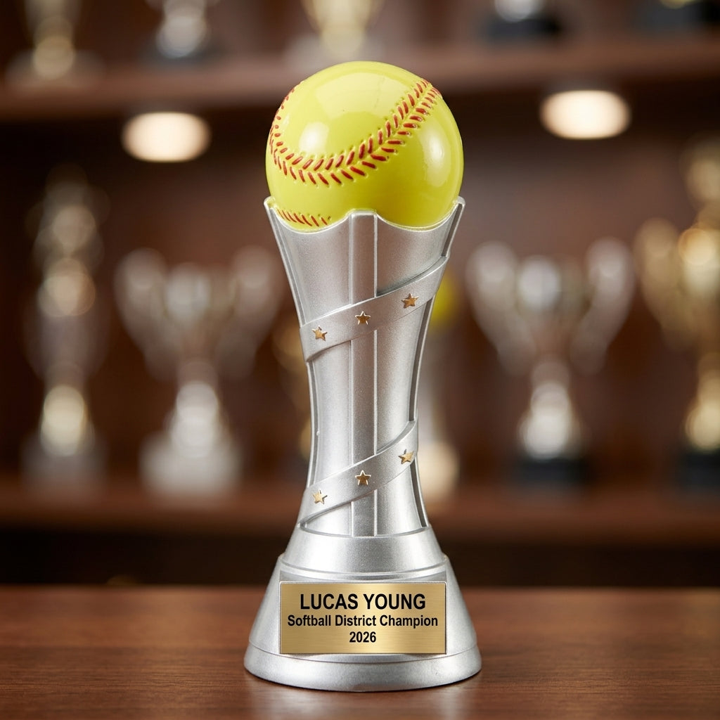 Personalized | Softball Award | Custom Engraved | Softball Trophy | Personalized Award | Engraved Gift | Team Champion | MVP Award - View 4