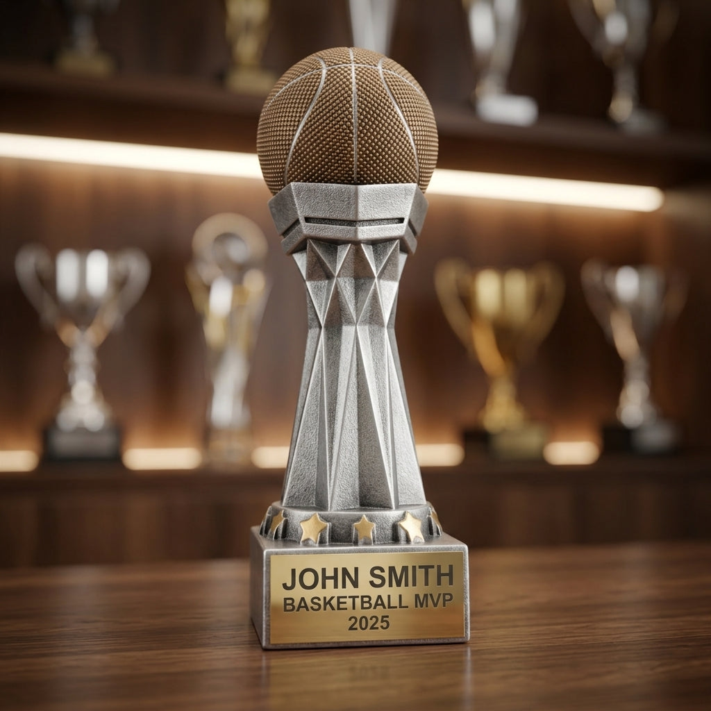 Personalized | Basketball Award | Custom Engraved | Trophy | Award | Custom | Engraved | Youth | Champion | MVP | Team - View 4