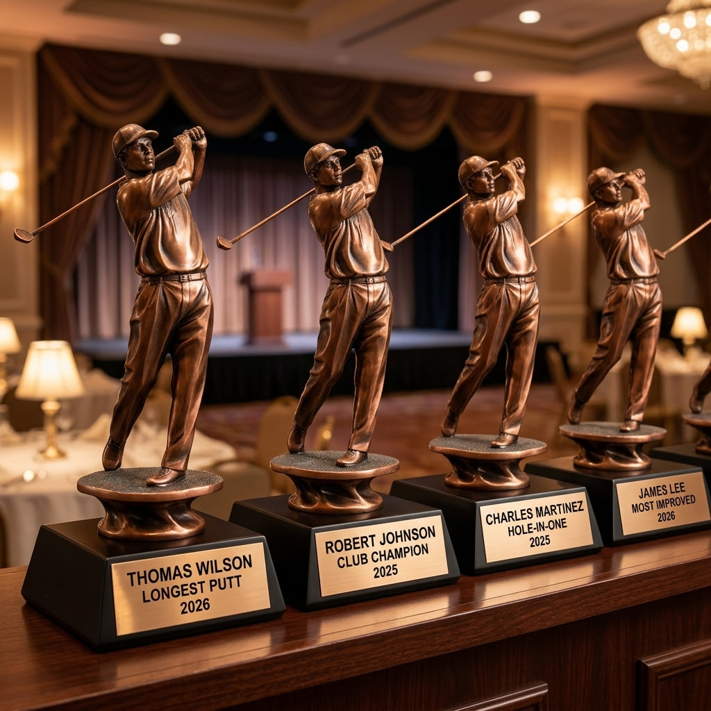 Golf Award Trophy | Personalized | Custom Engraved | Golf Tournament Champion | Golfer Gift | Hole in One Award - View 6