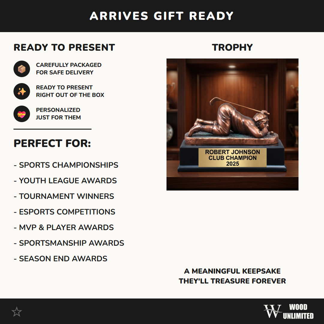Personalized | Golf Award | Custom Engraved | Golf Trophy | Golfer Award | Engraved Golf | Custom Trophy | Club Champion