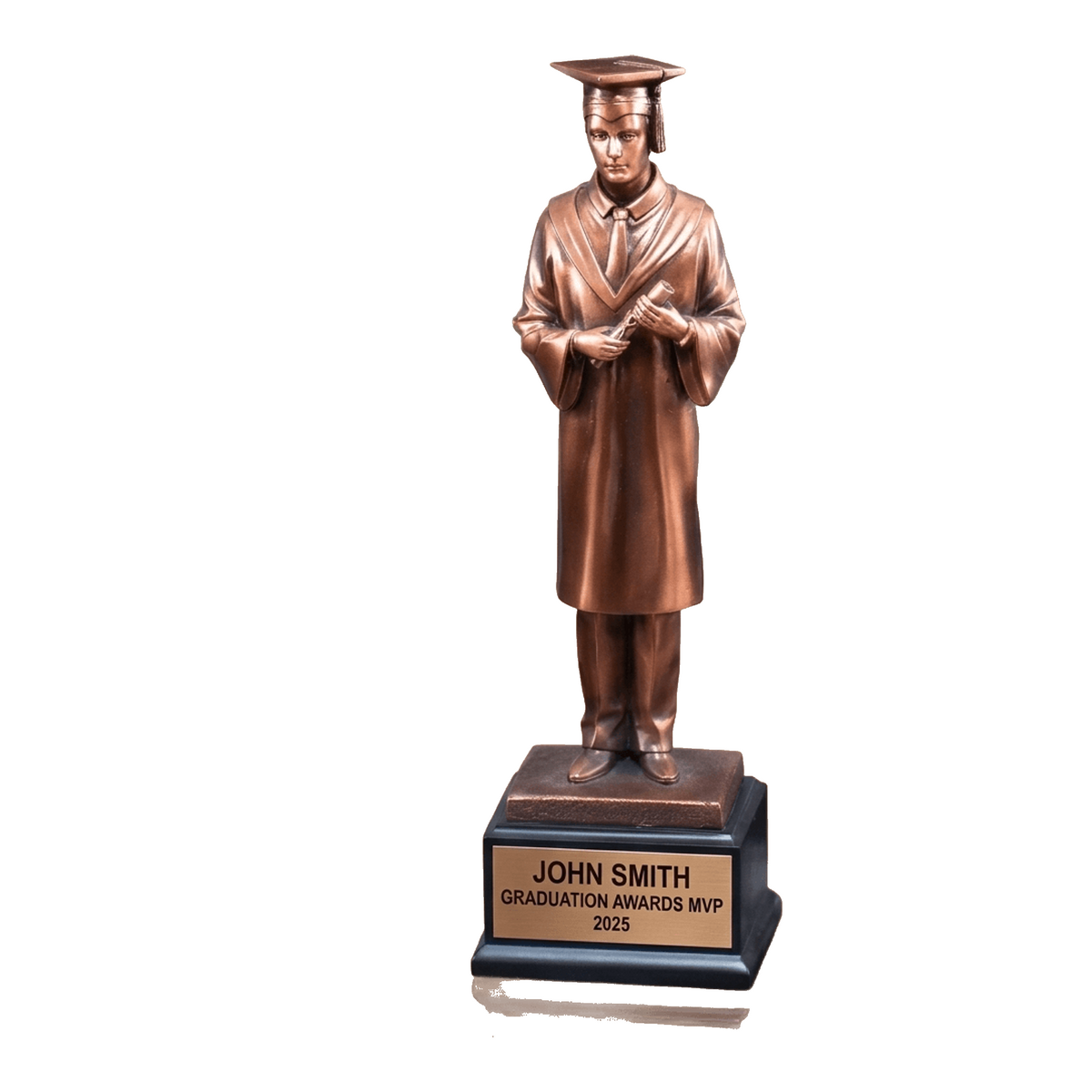 Graduation Award Trophy - Personalized Gift - Custom Engraved Academic Award - Male Graduate