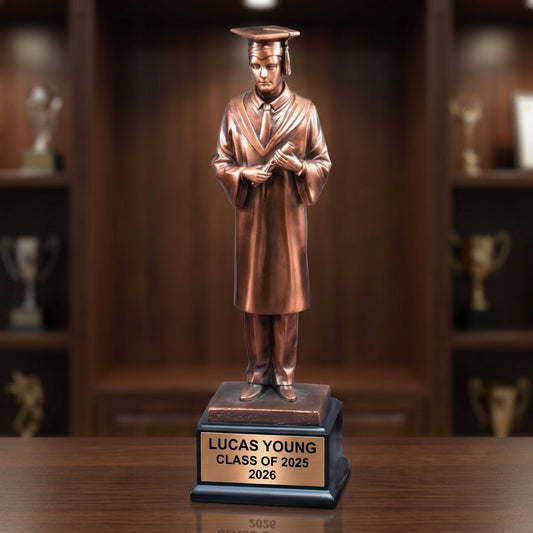 Graduation Award Trophy | Personalized | Custom Engraved | Academic Achievement | Class of 2024 | Gift for Graduate - View 2