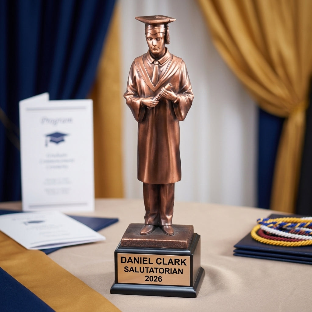 Graduation Award Trophy | Personalized | Custom Engraved | Academic Achievement | Class of 2024 | Gift for Graduate - View 4