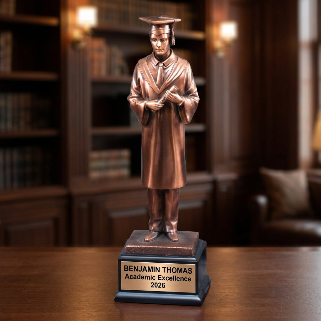 Graduation Award Trophy | Personalized | Custom Engraved | Academic Achievement | Class of 2024 | Gift for Graduate - View 5