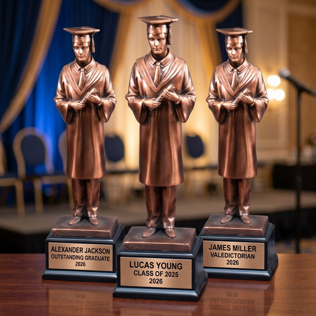 Graduation Award Trophy | Personalized | Custom Engraved | Academic Achievement | Class of 2024 | Gift for Graduate - View 6
