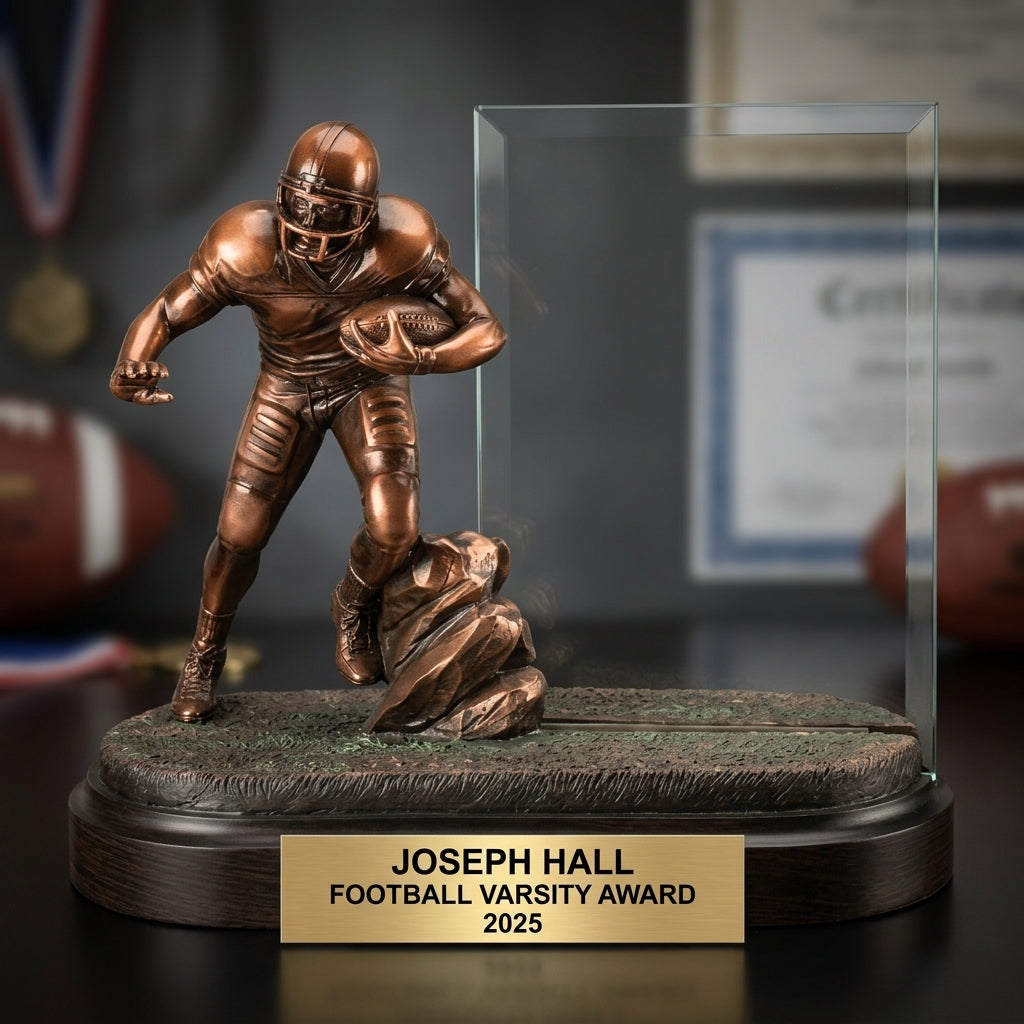 Personalized | Football Award | Custom Engraved | Football Trophy | Personalized Award | Engraved Gift | MVP Trophy | Championship - View 3