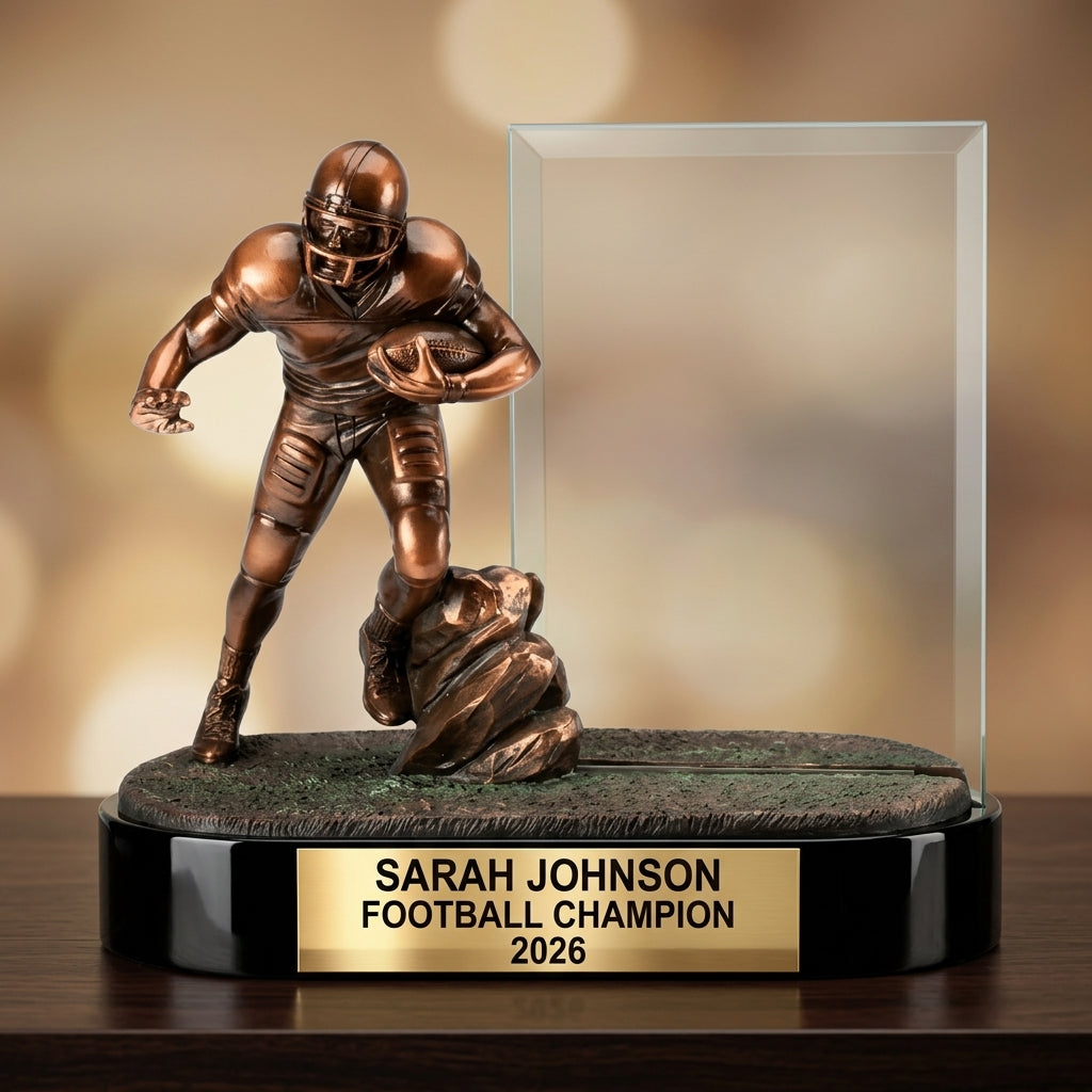 Personalized | Football Award | Custom Engraved | Football Trophy | Personalized Award | Engraved Gift | MVP Trophy | Championship - View 4
