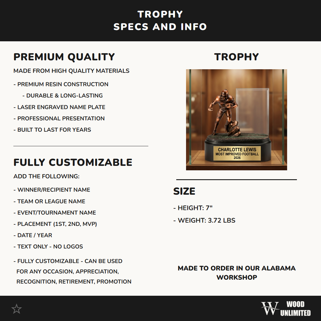 Personalized | Football Award | Custom Engraved | Football Trophy | Personalized Award | Engraved Gift | MVP Trophy | Championship